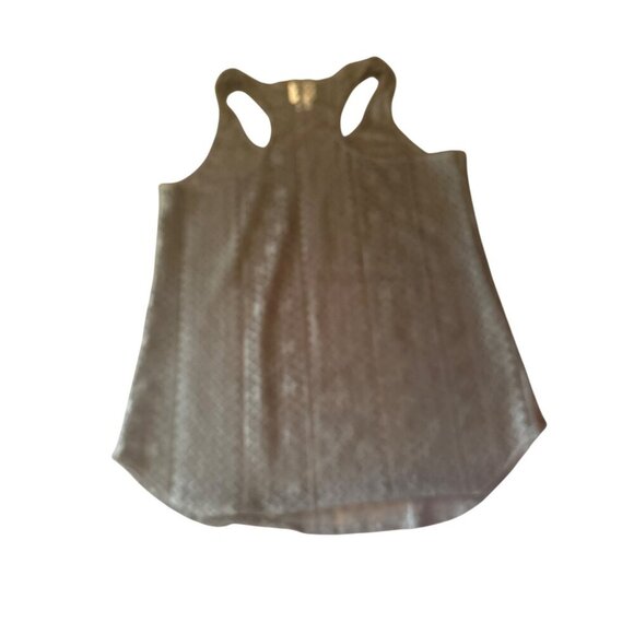 Pretty Rebellious Black Lace Racerback Tank Top Swim Cover XL Made in USA - Picture 4 of 4